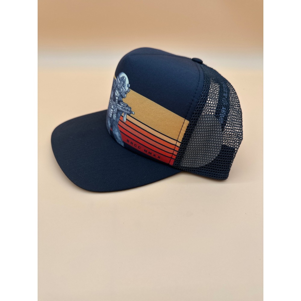 Black Rifle Coffee Company BRCC Gorilla Tactical Retro Sunset Trucker Hat - Picture 3 of 5